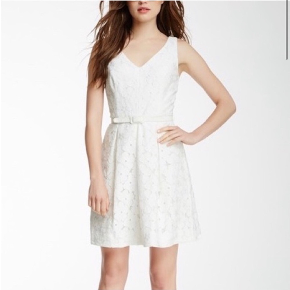 Trina Turk lace fit and flare dress